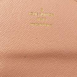 Pre Owned Louis Vuitton Rose Nacre Monogram Canvas Josephine Wallet