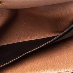 Pre Owned Louis Vuitton Rose Nacre Monogram Canvas Josephine Wallet