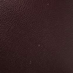 Pre Owned Louis Vuitton Prune Leather Lockme Bucket Bag