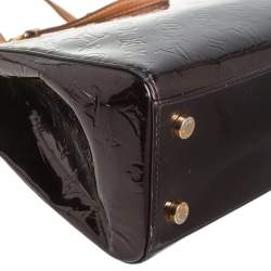 Pre Owned Louis Vuitton Amarante Monogram Vernis Brea MM Bag