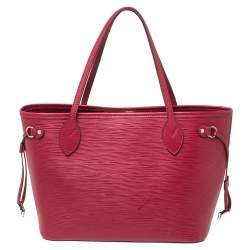 مملوكة مسبقًا Louis Vuitton Fuchsia Epi Leather Neverfull PM Bag
