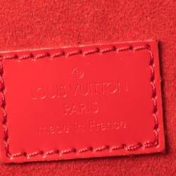 Pre Owned حقيبة لوي فيتون أوب أرت دائرية جلد مات مونوغرام أحمر 