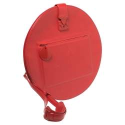 Pre Owned حقيبة لوي فيتون أوب أرت دائرية جلد مات مونوغرام أحمر 