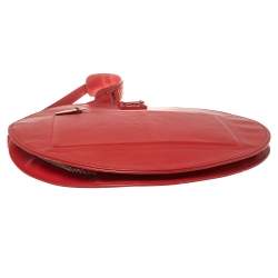 Pre Owned حقيبة لوي فيتون أوب أرت دائرية جلد مات مونوغرام أحمر 