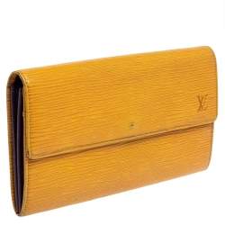 Louis Vuitton Tassil Yellow Epi Leather Sarah Wallet