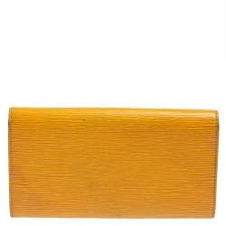 Louis Vuitton Tassil Yellow Epi Leather Sarah Wallet