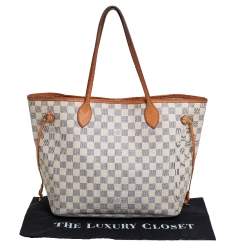 Louis Vuitton Damier Azur Canvas Neverfull MM Bag