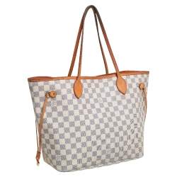 Louis Vuitton Damier Azur Canvas Neverfull MM Bag