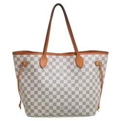 Louis Vuitton Damier Azur Canvas Neverfull MM Bag
