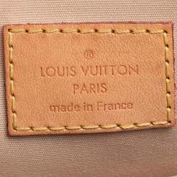 Pre Owned Louis Vuitton Beige Poudre Monogram Vernis Alma BB Bag