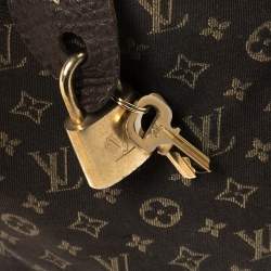Pre Owned Louis Vuitton Fusain Monogram Mini Lin Canvas Speedy 30 Bag