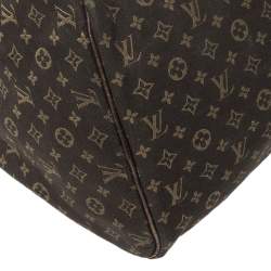 Pre Owned Louis Vuitton Fusain Monogram Mini Lin Canvas Speedy 30 Bag