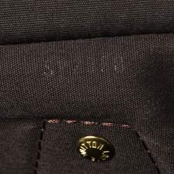 Pre Owned Louis Vuitton Fusain Monogram Mini Lin Canvas Speedy 30 Bag