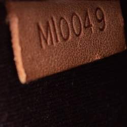 Pre Owned حقيبة لوي فيتون ألما جلد مونوغرامي لامع عنابي كبيرة