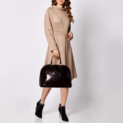 Pre Owned Louis Vuitton Amarante Monogram Vernis Alma GM Bag