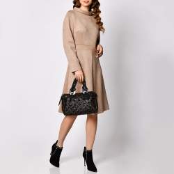 Pre Owned Louis Vuitton Black Monogram Canvas Limited Edition Eclipse Speedy 28 Bag