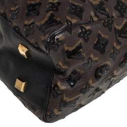 Pre Owned Louis Vuitton Black Monogram Canvas Limited Edition Eclipse Speedy 28 Bag