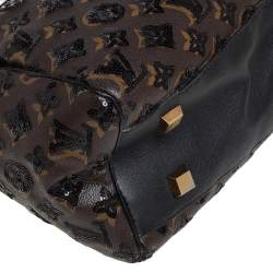 Pre Owned Louis Vuitton Black Monogram Canvas Limited Edition Eclipse Speedy 28 Bag