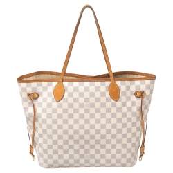 Pre Owned Louis Vuitton Damier Azur Canvas Neverfull MM Bag