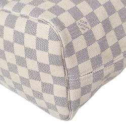 Pre Owned Louis Vuitton Damier Azur Canvas Neverfull MM Bag