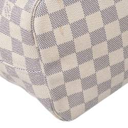 Pre Owned Louis Vuitton Damier Azur Canvas Neverfull MM Bag