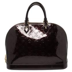 مملوكة مسبقًا Louis Vuitton Amarante Monogram Vernis Alma GM Bag