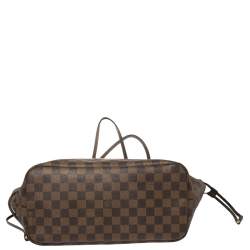 Louis Vuitton Damier Ebene Canvas Neverfull MM Bag