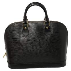 مملوكة مسبقًا Louis Vuitton Black Epi Leather Alma PM Bag