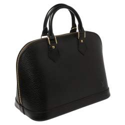 مملوكة مسبقًا Louis Vuitton Black Epi Leather Alma PM Bag