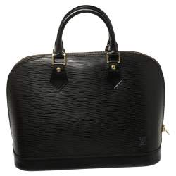 مملوكة مسبقًا Louis Vuitton Black Epi Leather Alma PM Bag