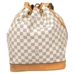 Pre Owned Louis Vuitton Damier Azur Canvas Noe Bag