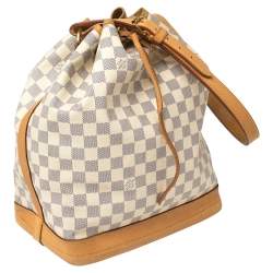 Pre Owned Louis Vuitton Damier Azur Canvas Noe Bag