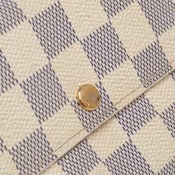 Pre Owned محفظة لوي فيتون سارا كانفاس دامييه آزور 