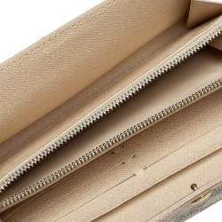 Pre Owned محفظة لوي فيتون سارا كانفاس دامييه آزور 