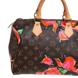مملوكة مسبقًا Louis Vuitton Multicolor Monogram Canvas Limited Edition Stephen Sprouse Roses Speedy 30 Bag