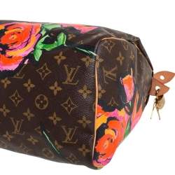 مملوكة مسبقًا Louis Vuitton Multicolor Monogram Canvas Limited Edition Stephen Sprouse Roses Speedy 30 Bag
