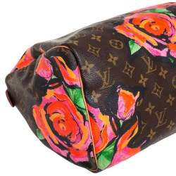 مملوكة مسبقًا Louis Vuitton Multicolor Monogram Canvas Limited Edition Stephen Sprouse Roses Speedy 30 Bag