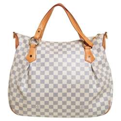 Pre Owned حقيبة لوي فيتون إيفورا كانفاس دامييه ازور متوسطة