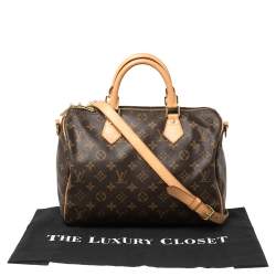 Pre Owned Louis Vuitton Monogram Canvas Speedy Bandouliere 30 Bag