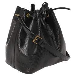 Pre Owned Louis Vuitton Black Epi Leather Petit Noe Bag