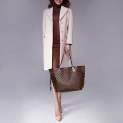 Pre Owned Louis Vuitton Damier Ebene Canvas Neverfull NM MM Bag