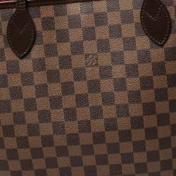 Pre Owned Louis Vuitton Damier Ebene Canvas Neverfull NM MM Bag