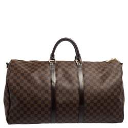 مملوكة مسبقًا حقيبة لوي فيتون كيبال باندولير 55 كانفاس دامييه إيبين