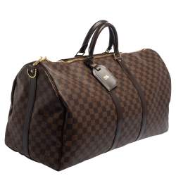 مملوكة مسبقًا حقيبة لوي فيتون كيبال باندولير 55 كانفاس دامييه إيبين