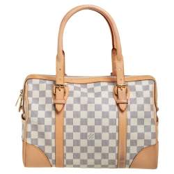Pre Owned Louis Vuitton Damier Azur Canvas Berkeley Bag