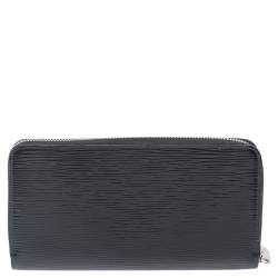 Pre Owned محفظة لوي فيتون "زيبي" جلد إيبي أسود اليكتريك