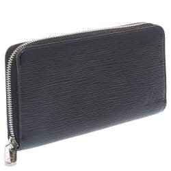 Pre Owned محفظة لوي فيتون "زيبي" جلد إيبي أسود اليكتريك