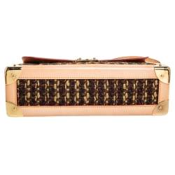 Pre Owned Louis Vuitton Monogram Coated Canvas, Tweed, and Leather Trim Limited Edition 0805 Rabat Bag