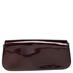 مملوكة مسبقًا حقيبة كلتش لوي فيتون سوبي جلد لامع عنابي