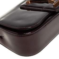 مملوكة مسبقًا حقيبة كلتش لوي فيتون سوبي جلد لامع عنابي